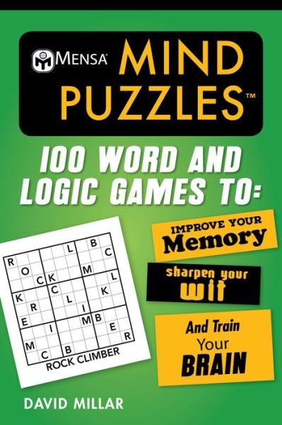 Cover for David Millar · Mensa (R) Mind Puzzles: 100 Word and Logic Games To: Improve Your Memory, Sharpen Your Wit, and Train Your Brain - Mensa's Brilliant Brain Workouts (Pocketbok) (2019)