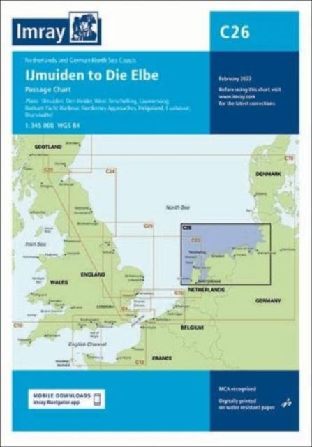 Cover for Imray · Imray Chart C26: IJmuiden to Die Elbe - C Charts (Map) [New edition] (2022)