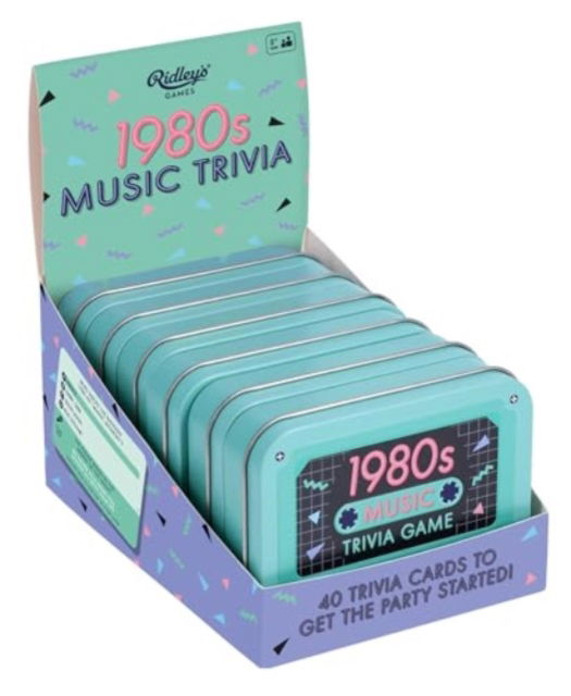 1980s Music Trivia Game CDU of 6 - Ridley's Games - Jogo de tabuleiro - Chronicle Books - 9781797229638 - 7 de novembro de 2024