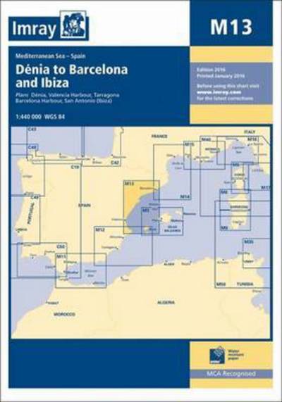 Cover for Imray · Imray Chart M13: Denia to Barcelona and Ibiza (Paperback Book) [New edition] (2016)