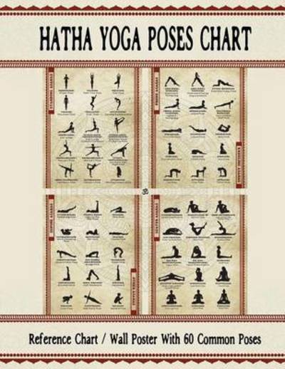 Cover for Hatha Yoga Poses Chart: 60 Common Yoga Poses and Their Names - A Reference Guide to Yoga Asanas (Postures) 8.5 x 11&quot; Full-Color 4-Panel Pamphlet (Paperback Book) (2016)