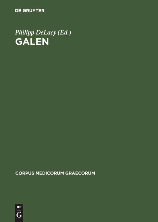 Cover for Galen · On Semen (Book) (1995)