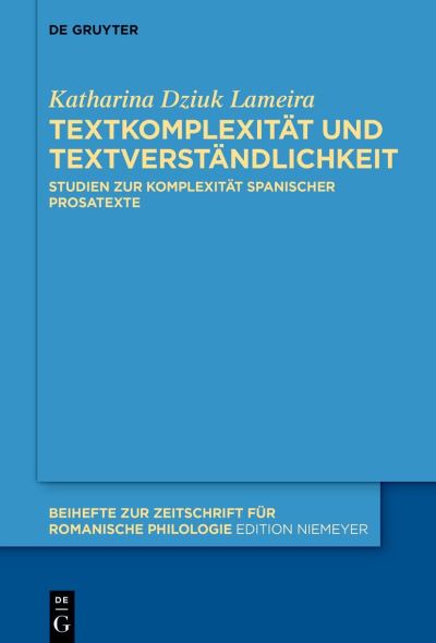 Cover for Katharina Dziuk Lameira · Textkomplexität und Textverständlichkeit (Book) (2023)