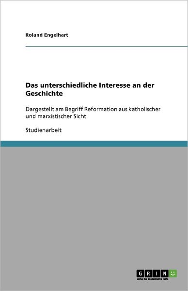 Cover for Engelhart · Das unterschiedliche Interess (Book) [German edition] (2009)