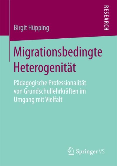 Cover for Hüpping · Migrationsbedingte Heterogenitä (Book) (2016)