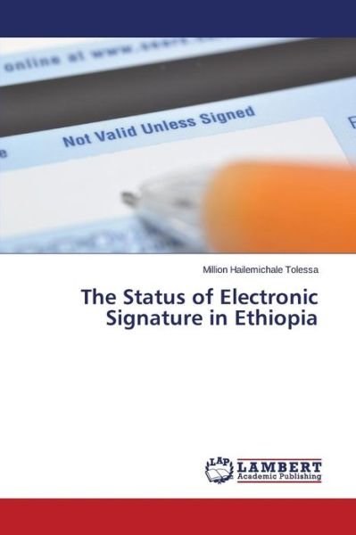 Cover for Tolessa · The Status of Electronic Signat (Bog) (2015)