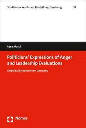 Cover for Masch · Politicians' Expressions of Anger (Book) (2020)