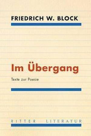 Cover for Block · Im Übergang (Book)