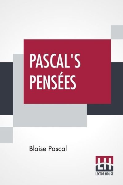 Cover for Blaise Pascal · Pascal's Pensees (Paperback Book) (2019)