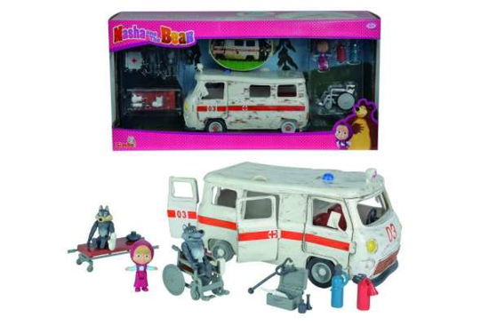 Masha en de Beer Ambulance Speelset - Simba - Books - Simba Toys - 4006592998639 - March 1, 2016