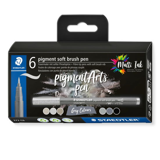 STAEDTLER MultiInk Pigment Arts soft brush pen 6-e - Staedtler - Merchandise - Staedtler - 4007817098639 - May 1, 2024