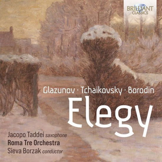 Elegy: Music By Glazunov / Tchaikovsky / Borodin - Jacopo Taddei / Roma Tre Orchestra / Sieva Borzak - Musique - BRILLIANT CLASSICS - 5028421967639 - 28 avril 2023