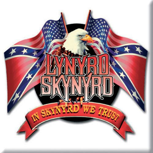 Lynyrd Skynyrd Fridge Magnet: Eagle & Flags - Lynyrd Skynyrd - Fanituote - Live Nation - 162199 - 5055295306639 - perjantai 17. lokakuuta 2014