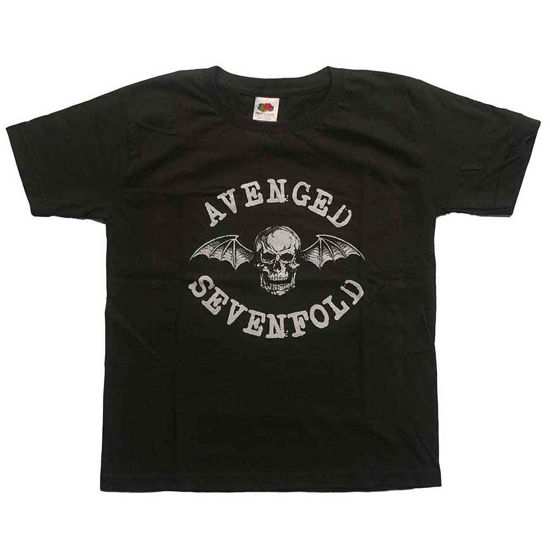 Avenged Sevenfold Kids T-Shirt: Classic Deathbat (7-8 Years) - Avenged Sevenfold - Produtos -  - 5056561008639 - 