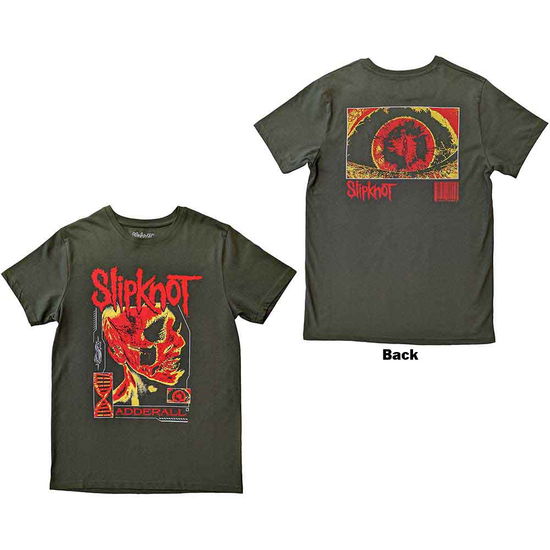 Cover for Slipknot · Slipknot Unisex T-Shirt: Zombie (Green) (Back Print) (T-shirt) [size XL] (2023)