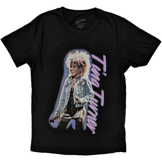 Tina Turner Unisex T-Shirt: Vertical Logo - Tina Turner - Fanituote -  - 5056561095639 - 