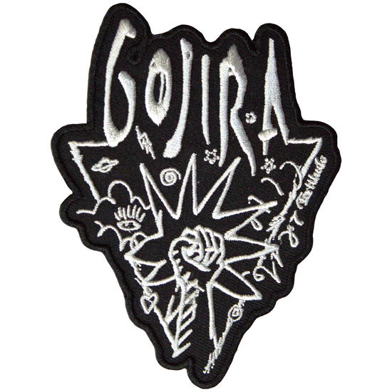 Gojira Standard Patch: Power Glove - Gojira - Fanituote -  - 5056737274639 - torstai 22. elokuuta 2024