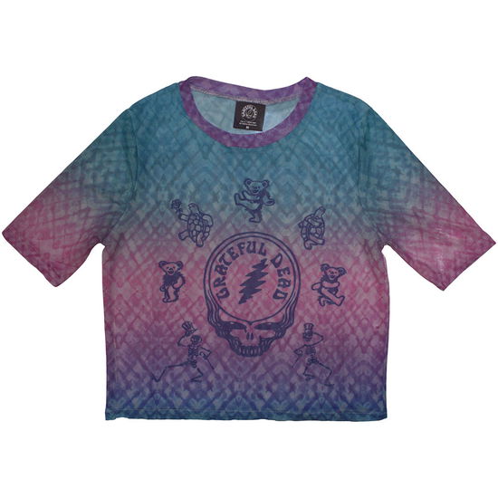 Cover for Grateful Dead · Grateful Dead Ladies Crop Top: Dead Egyptian Gradient (Blue) (Mesh) (CLOTHES) [size XS] (2024)