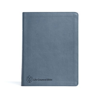 Cover for New Growth Press · CSB Life Counsel Bible, Slate Blue LeatherTouch (Book) (2023)