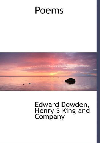 Cover for Edward Dowden · Poems (Hardcover Book) (2010)