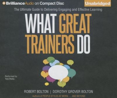 Cover for Robert Bolton · What Great Trainers Do (CD) (2015)