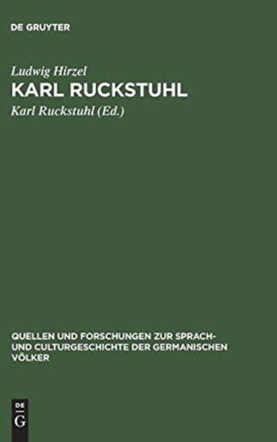 Cover for Ludwig Hirzel · Karl Ruckstuhl (Book) (1901)