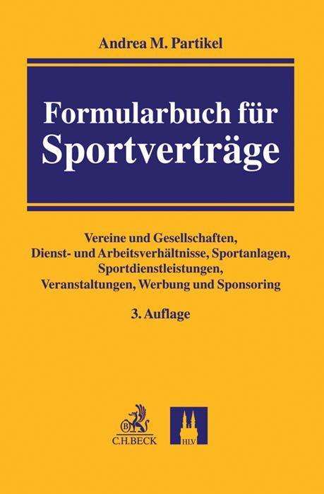 Cover for Partikel · Formularbuch für Sportverträge (Book)