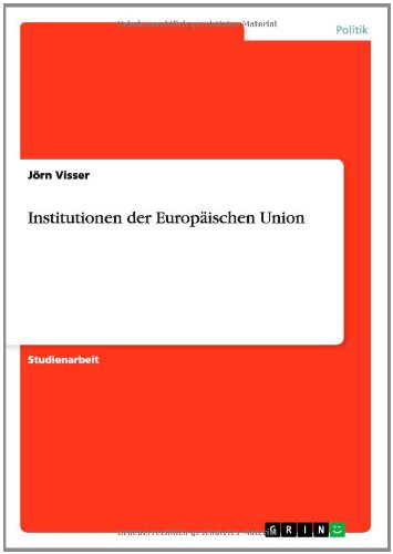 Institutionen der Europäischen - Schmitt - Książki - GRIN Verlag GmbH - 9783656583639 - 17 lutego 2014