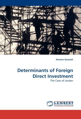 Cover for Ammar Kawash · Determinants of Foreign Direct Investment: the Case of Jordan (Paperback Book) (2010)