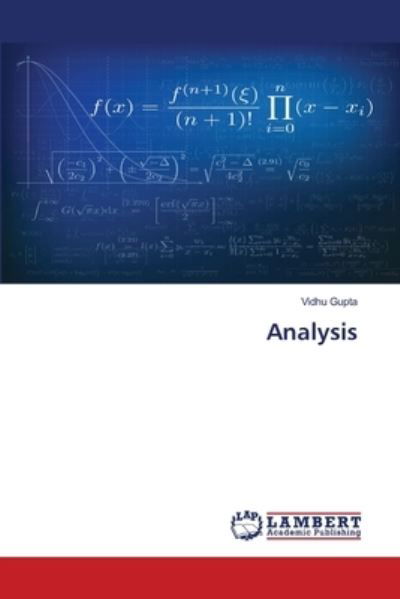 Cover for Vidhu Gupta · Analysis (Taschenbuch) (2021)