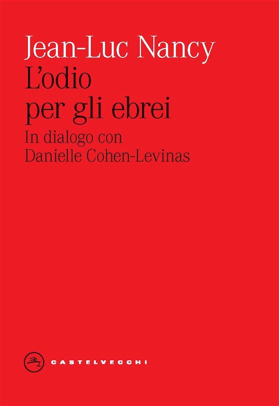 Cover for Jean-Luc Nancy · L' Odio Degli Ebrei (Buch)