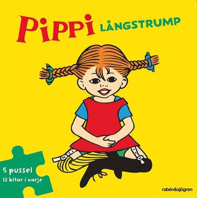 Cover for Astrid Lindgren · Pippi Långstrump Pusselbok : 5 pussel med 12 bitar i varje (GAME) (2015)