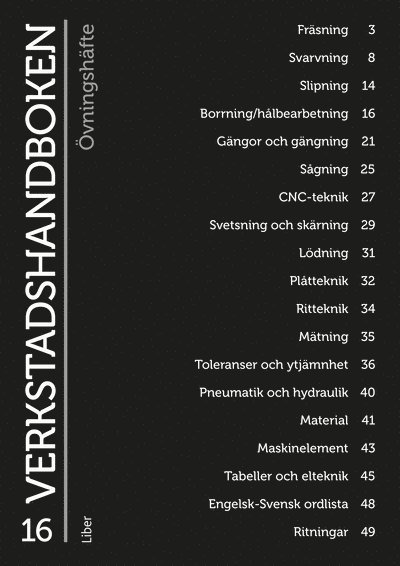 Cover for Nils-Olof Eriksson · Verkstadshandboken Övningshäfte (Buch) (2024)