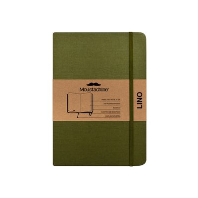 Cover for Moustachine · Moustachine Classic Linen Large Military Green Blank Flex (Book) (2024)