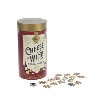 Cover for Ridley's Games · Cheese + Wine 500 Piece Jigsaw Puzzle (Jigsaw Puzzle) (2021)