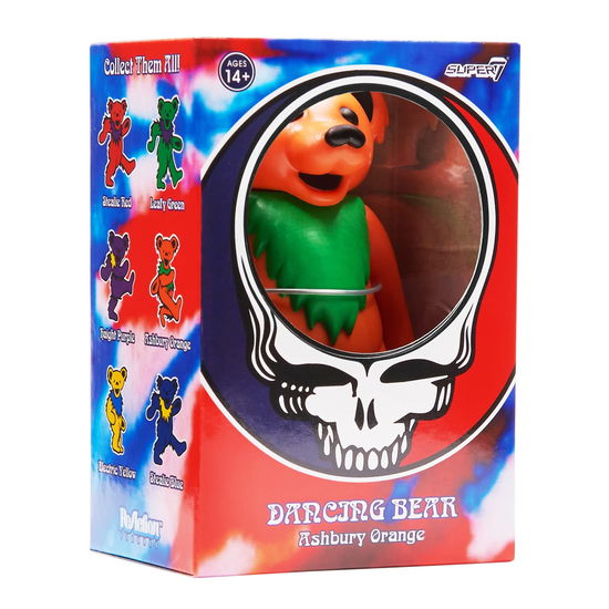 Grateful Dead - Dancing Bear (Ashbury Orange) Reaction Figure - Grateful Dead - Merchandise - SUPER 7 - 0840049816640 - January 10, 2023