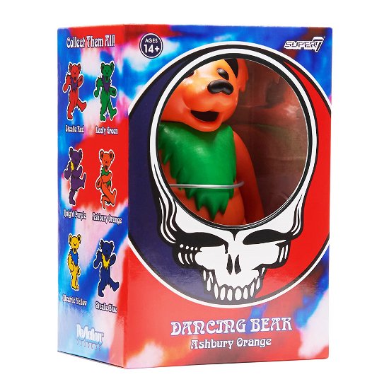 Grateful Dead - Dancing Bear (Ashbury Orange) Reaction Figure - Grateful Dead - Merchandise - SUPER 7 - 0840049816640 - January 10, 2023