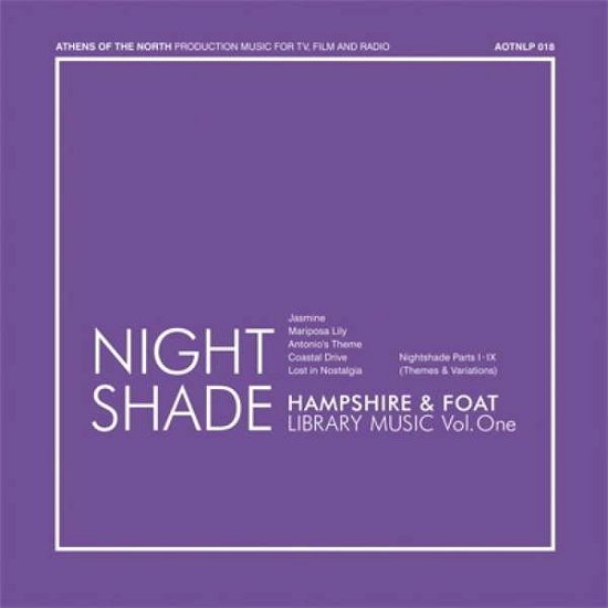 Cover for Hampshire &amp; Foat · Nightshade (CD) (2018)