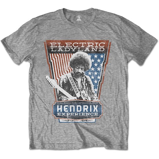 Cover for The Jimi Hendrix Experience · Jimi Hendrix Unisex T-Shirt: Electric Ladyland (T-shirt) [size S] [Grey - Unisex edition]
