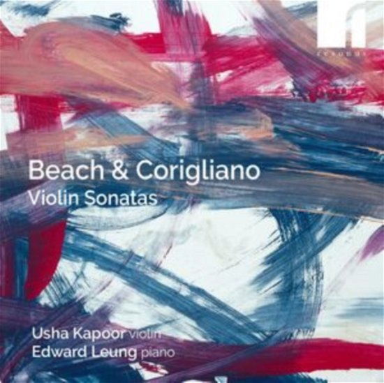 Cover for Usha Kapoor / Edward Leung · Amy Beach &amp; John Corigliano: Violin Sonatas (CD) (2024)