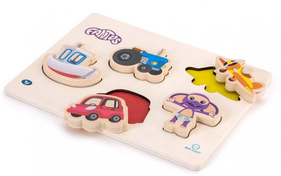 Cover for Fantus · Wooden Puzzle With Vehicles (112064) (Toys)
