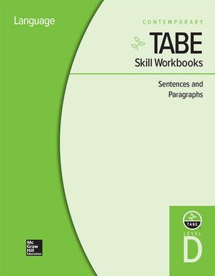 Cover for Contemporary · Tabe Skill Workbooks Level D: Sentences and Paragraphs - 10 Pack (Book) (2010)