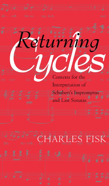 Cover for Charles Fisk · Returning Cycles: Contexts for the Interpretation of Schubert's Impromptus and Last Sonatas - California Studies in 19th-Century Music (Hardcover Book) (2001)
