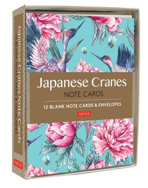 Japanese Cranes Note Cards: 12 Blank Note Cards & Envelopes (6 x 4 inch cards in a box) - Tuttle Editors - Kirjat - Tuttle Publishing - 9780804851640 - tiistai 3. syyskuuta 2019
