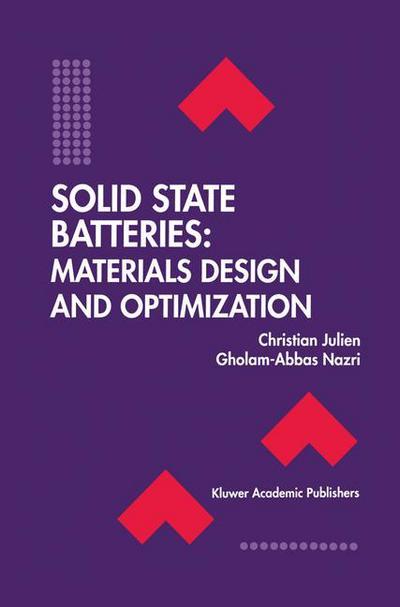 Cover for Christian Julien · Solid State Batteries: Materials Design and Optimization - The Springer International Series in Engineering and Computer Science (Paperback Book) [Softcover reprint of the original 1st ed. 1994 edition] (2014)