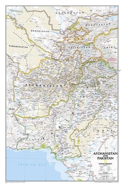 Cover for National Geographic Maps · Afghanistan and Pakistan (Kort) (2011)