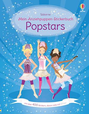 Mein Anziehpuppen-Stickerbuch: Popstars - Lucy Bowman - Bøger - Usborne Verlag - 9781789416640 - 12. januar 2022