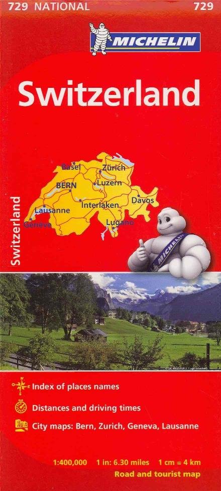 Switzerland (Maps / Country (Michelin)) - Michelin Travel & Lifestyle - Livres - Michelin - 9782067171640 - 1 novembre 2017