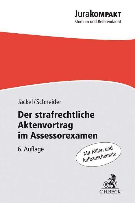 Cover for Jäckel · Der strafrechtliche Aktenvortrag (Book)