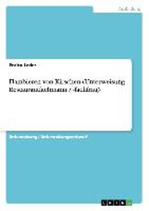 Cover for Leder · Flambieren von Kirschen (Unterwei (Book) [German edition] (2013)